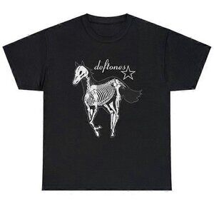 Unisex Retro Deftones Shirt, Deftones White Pony Skeleton, Deftones Shirt